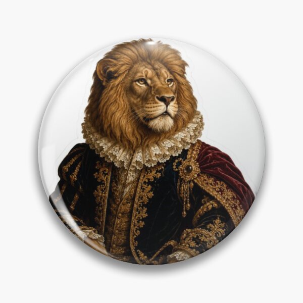 Item preview, Regal Lion in Renaissance Royal Attire designed and sold by Snurly.