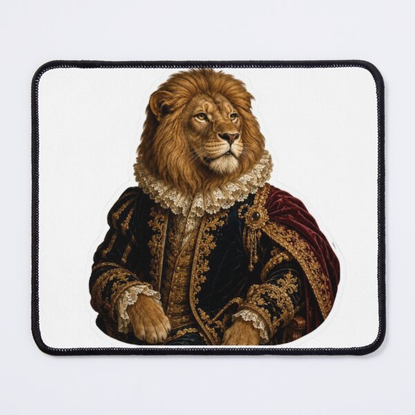 Item preview, Regal Lion in Renaissance Royal Attire designed and sold by Snurly.