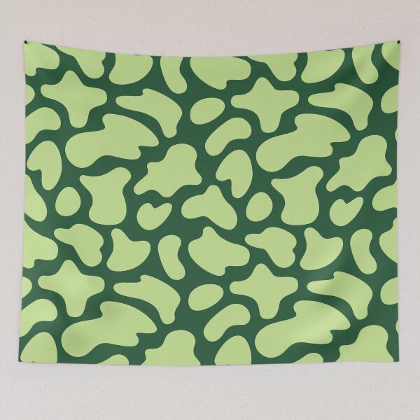 Item preview, Modern Graphic Cow Print Pattern | Dark Green designed and sold by Frohyou.