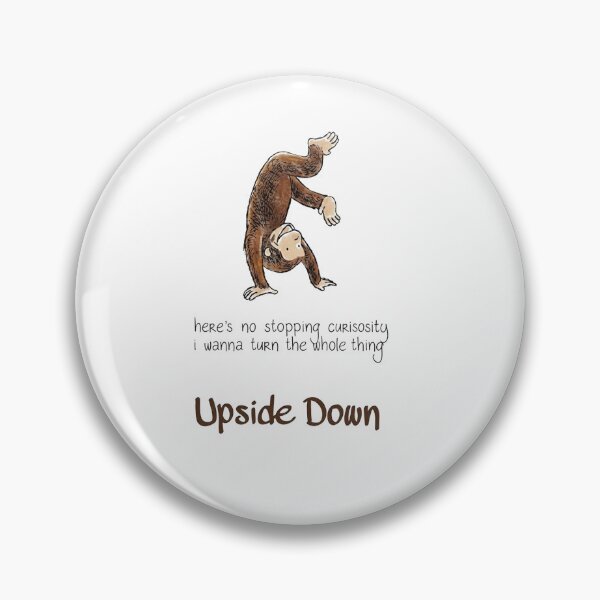 Item preview, Curious Monkey Upside Down Surfboard Funny Retro Adventure T-Shirt designed and sold by Doptlavia.