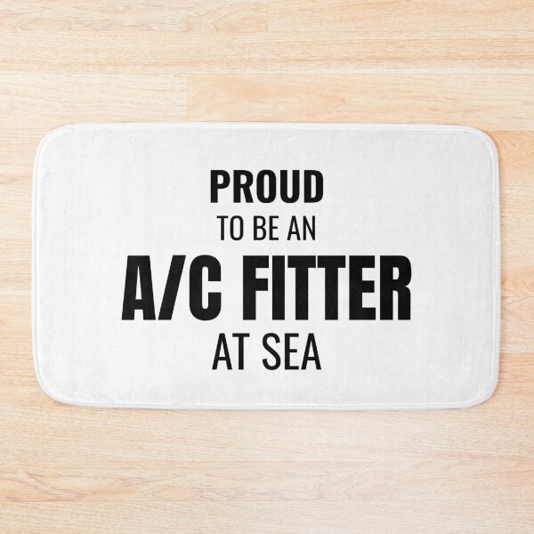 Item preview, Proud to be an A/C Fitter at Sea (Black) designed and sold by ShipCrewNation.