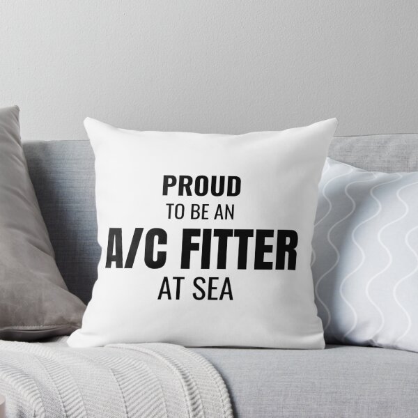 Item preview, Proud to be an A/C Fitter at Sea (Black) designed and sold by ShipCrewNation.