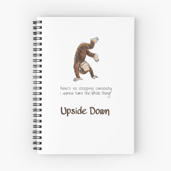 Item preview, Curious Monkey Upside Down Surfboard Funny Retro Adventure T-Shirt designed and sold by Doptlavia.