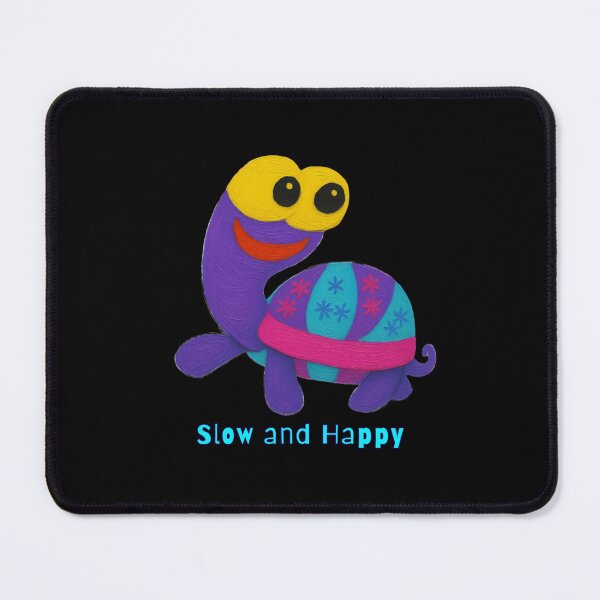 Item preview, Slow and Happy - Cute Colorful Turtle Creature designed and sold by PatykArt.