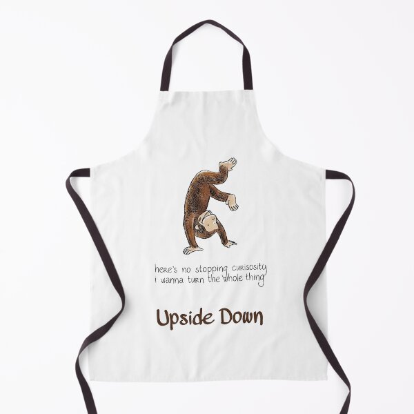 Item preview, Curious Monkey Upside Down Surfboard Funny Retro Adventure T-Shirt designed and sold by Doptlavia.