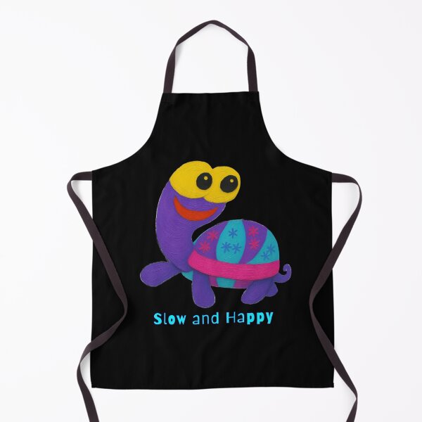 Item preview, Slow and Happy - Cute Colorful Turtle Creature designed and sold by PatykArt.