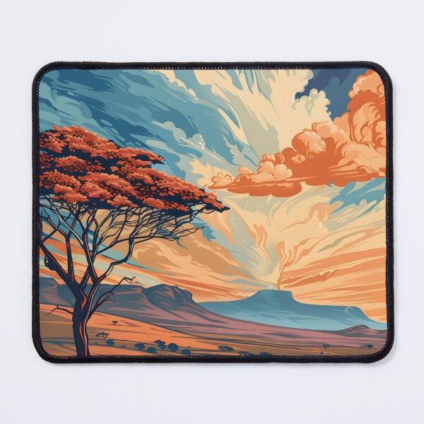Item preview, Vibrant African Savanna Sunset Illustration designed and sold by tamararasnowi.