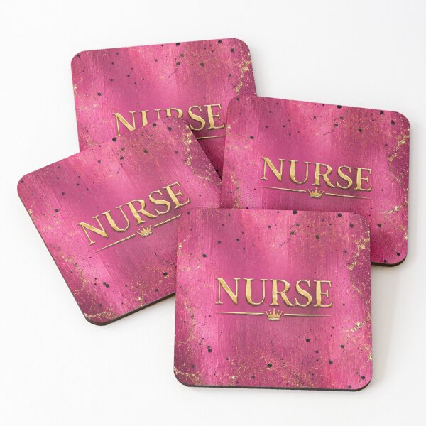Item preview, Hot Pink Metallic Nurse  – Gold Glam Nurse Design designed and sold by HO•Designs.