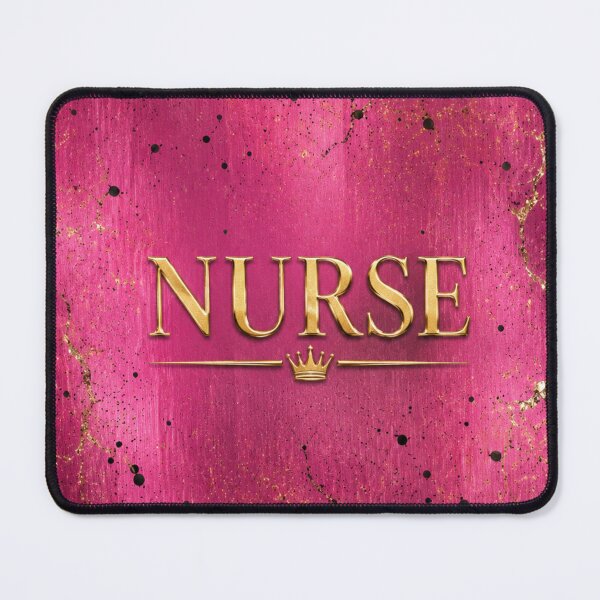 Item preview, Hot Pink Metallic Nurse – Gold Glam Nurse Design designed and sold by HO•Designs.