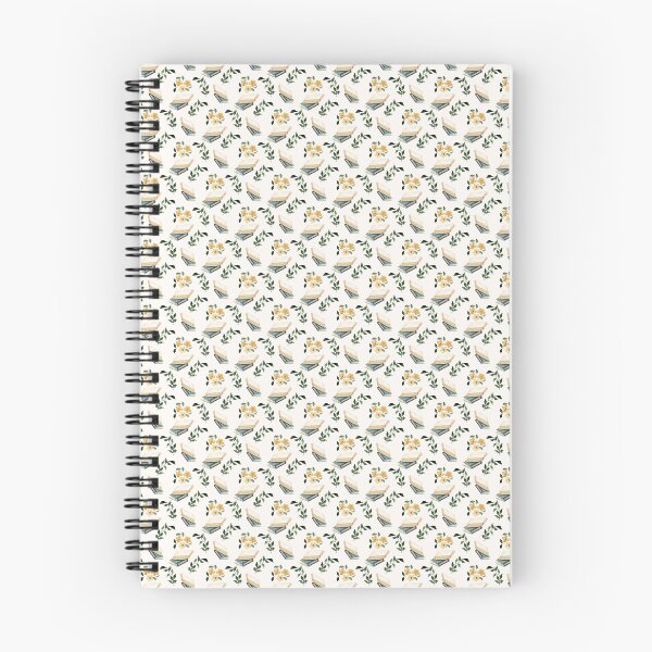 Item preview, Blue and Cream Watercolor Stacked Books and Botanical Flowers Neutral designed and sold by JasmineGDesigns.