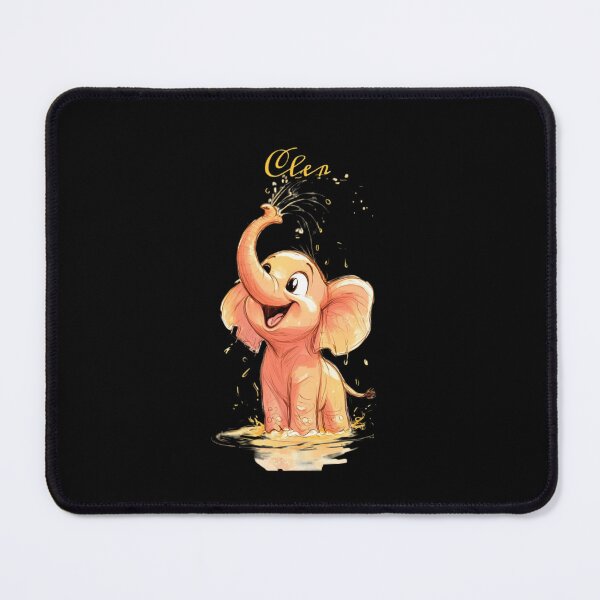 Item preview, Cute Splashing Elephant Cartoon designed and sold by ExploreAura Studio.
