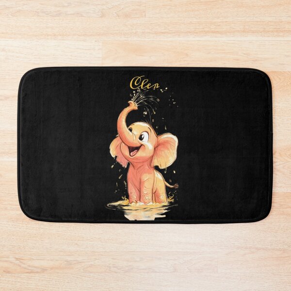 Item preview, Cute Splashing Elephant Cartoon designed and sold by ExploreAura Studio.