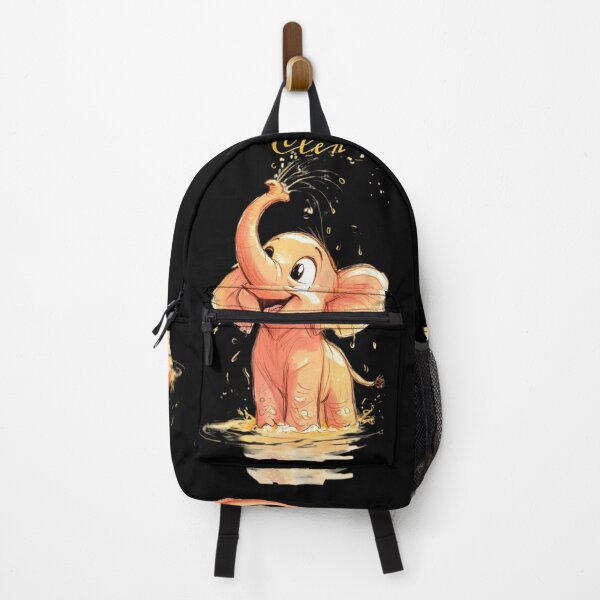 Item preview, Cute Splashing Elephant Cartoon designed and sold by ExploreAura Studio.
