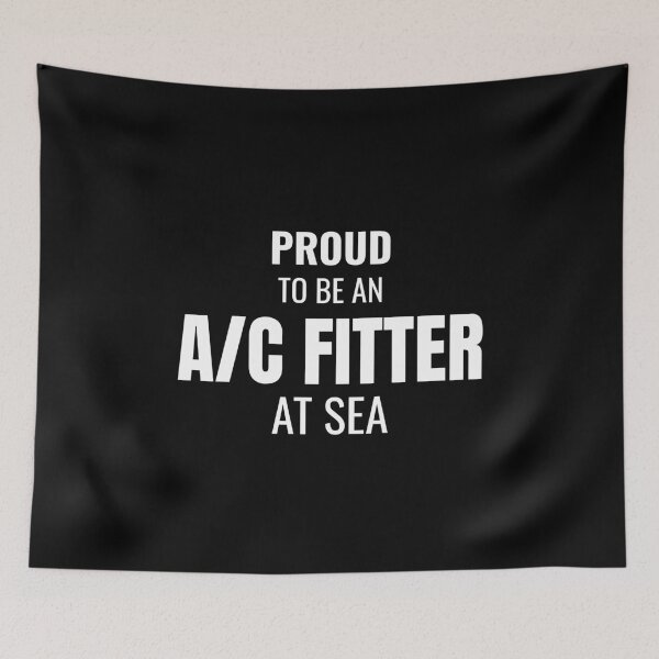 Item preview, Proud to be an A/C Fitter at Sea (White) designed and sold by ShipCrewNation.