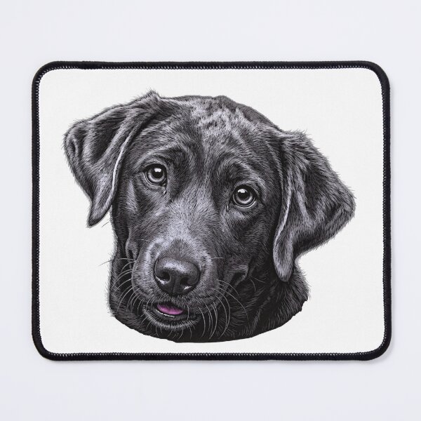 Item preview, Illustration, Black Labrador head designed and sold by Kirei-Lily.