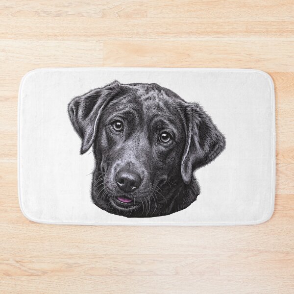 Item preview, Illustration, Black Labrador head designed and sold by Kirei-Lily.
