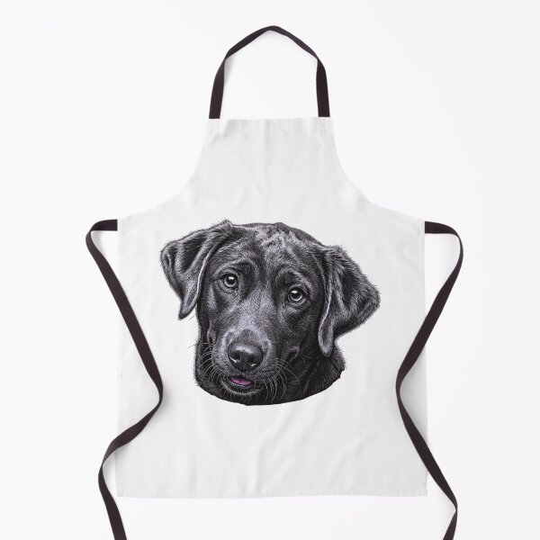 Item preview, Illustration, Black Labrador head designed and sold by Kirei-Lily.
