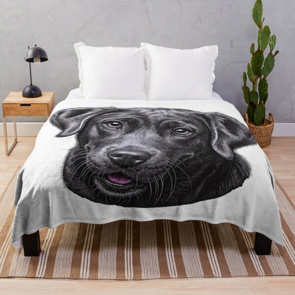 Item preview, Illustration, Black Labrador head designed and sold by Kirei-Lily.