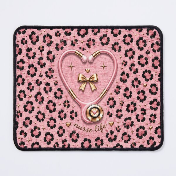 Item preview, Pink Leopard Nurse – Nurse Life Animal Print designed and sold by HO•Designs.