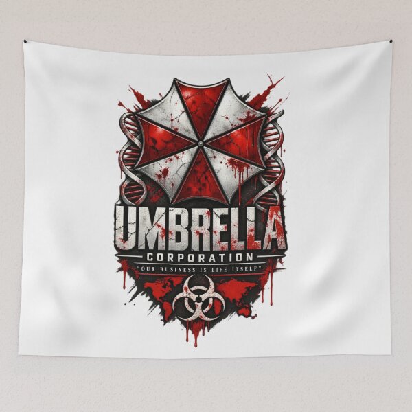 Item preview, Umbrella Corporation Biohazard – Survival Horror Red  Black designed and sold by CatLovers Studio.