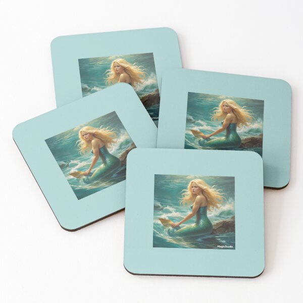 Item preview, Blonde mermaid in the ocean designed and sold by Linda La Guardia.