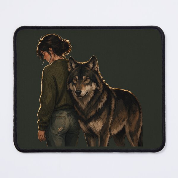 Item preview, Protected by Unconditional Love Loyal Wolf Companion designed and sold by Safe Haven Pets.