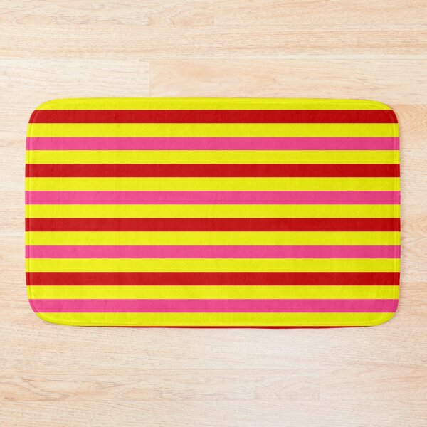 Item preview, Red And Pink Stripes Design Yellow  designed and sold by PatternTitan.