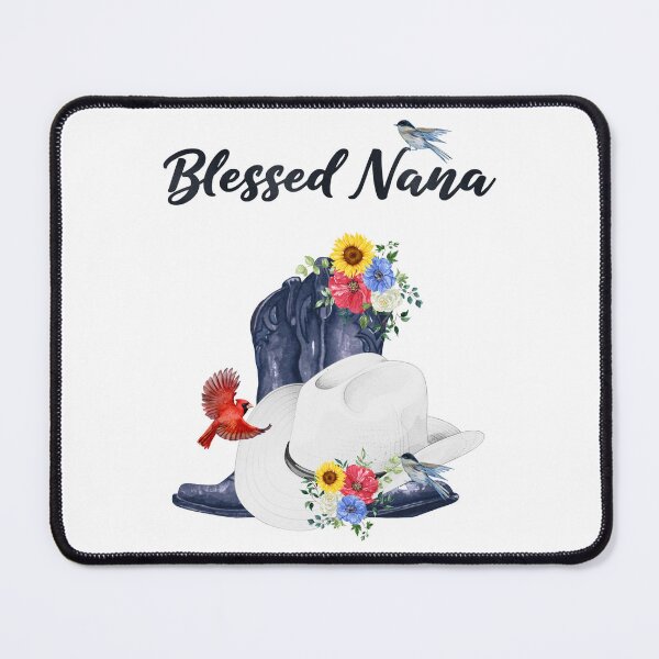Item preview, Blessed Nana with Cowboy Boots, Wildflowers & Birds designed and sold by JeweledDesigns.