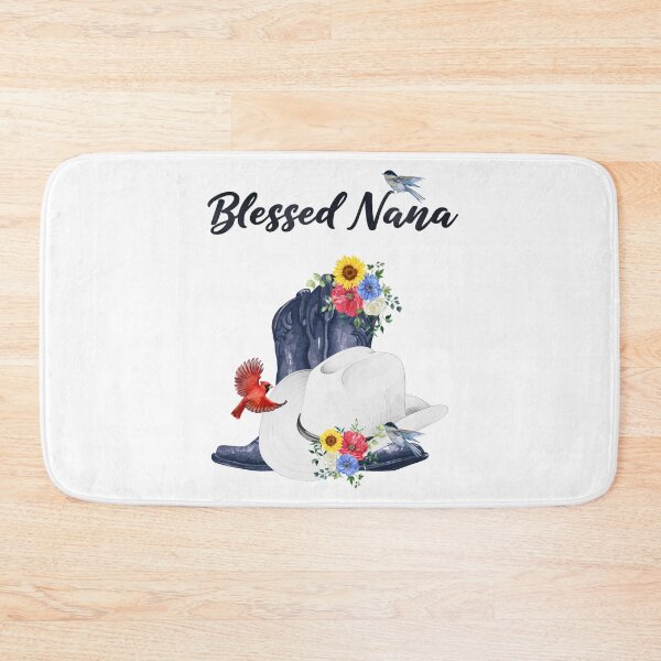 Item preview, Blessed Nana with Cowboy Boots, Wildflowers & Birds designed and sold by JeweledDesigns.