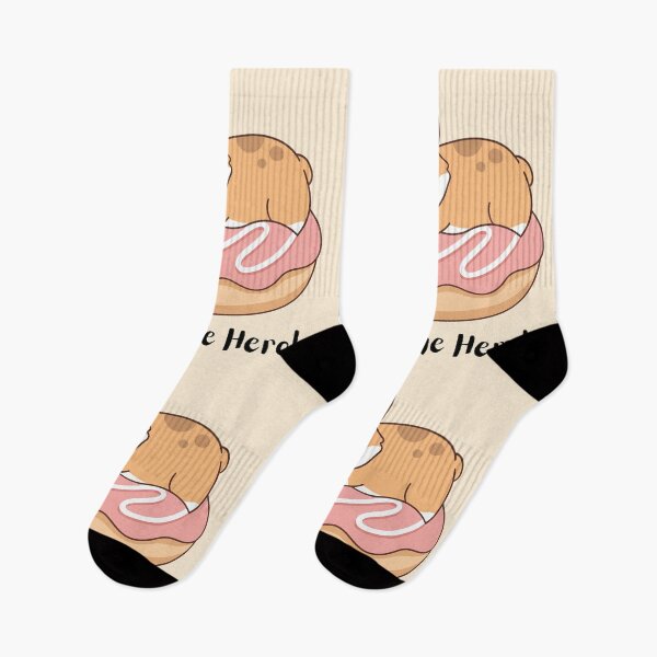 Item preview, Corgi Sleeping On Donut Strawberry Cute Dog Nap designed and sold by Amir Faysal.