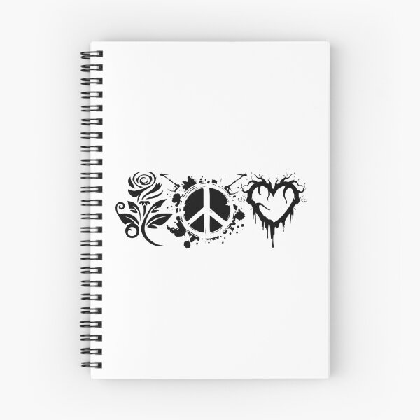 Item preview, Rose Peace Heart symbol designed and sold by rowgazer.