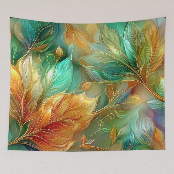 Item preview, Abstract Fall Leaves Art | Autumn Foliage, Maple Leaf Botanical Design, designed and sold by MargaretWiktor.