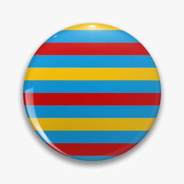 Item preview, Red And Yellow Stripes Design Blue  designed and sold by PatternTitan.