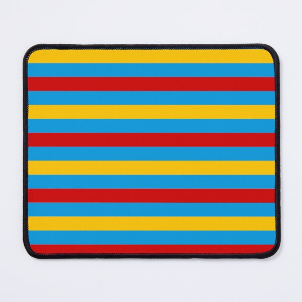 Item preview, Red And Yellow Stripes Design Blue designed and sold by PatternTitan.