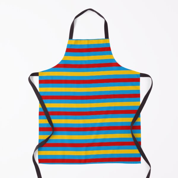 Item preview, Red And Yellow Stripes Design Blue designed and sold by PatternTitan.