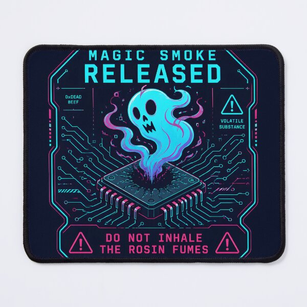Item preview, Magic Smoke Released Rosin Fumes Funny Soldering designed and sold by ThirdShiftLab.