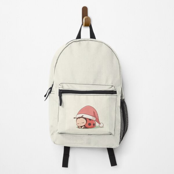 Item preview, Cute Sleeping Ladybug in Oversized Santa Hat – Christmas Cartoon designed and sold by mayatA-rt.
