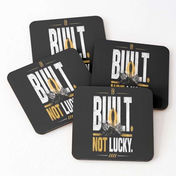 Item preview, Built Not Lucky  Motivation, Discipline & Hard Work Fitness Design designed and sold by v6ziix.