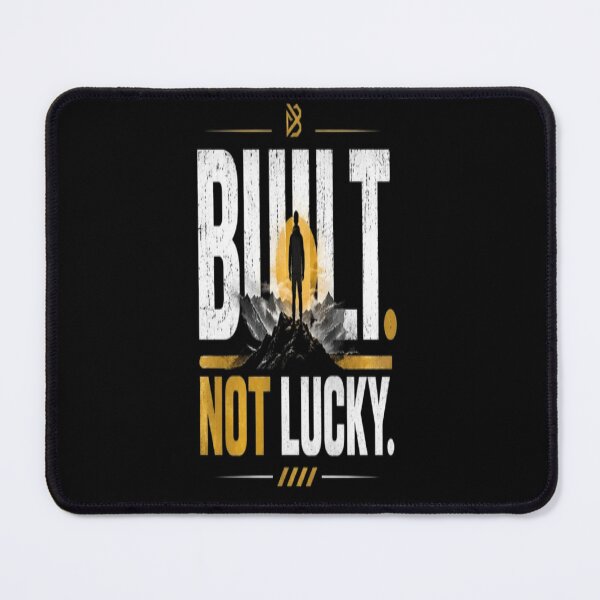 Item preview, Built Not Lucky Motivation, Discipline & Hard Work Fitness Design designed and sold by v6ziix.