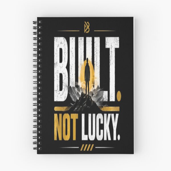 Item preview, Built Not Lucky  Motivation, Discipline & Hard Work Fitness Design designed and sold by v6ziix.