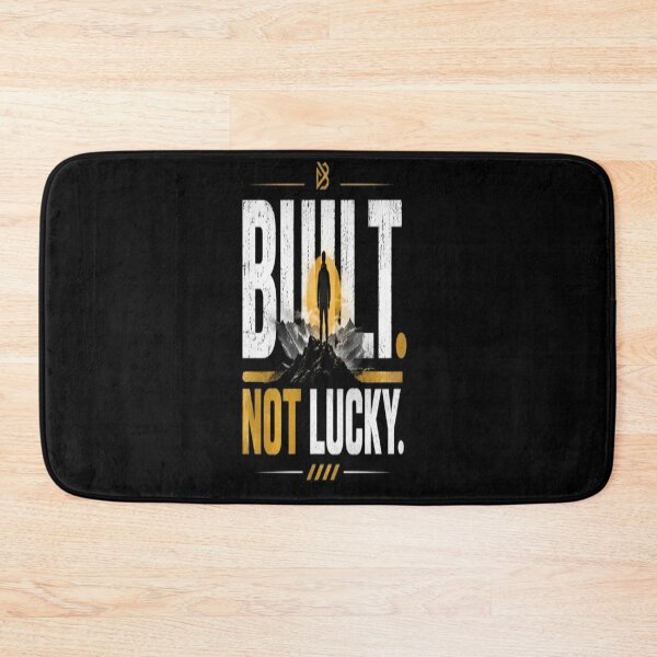 Item preview, Built Not Lucky  Motivation, Discipline & Hard Work Fitness Design designed and sold by v6ziix.