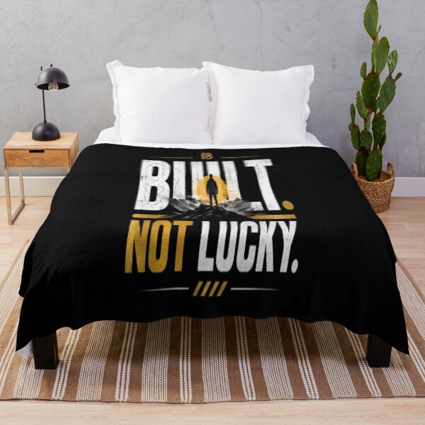 Item preview, Built Not Lucky Motivation, Discipline & Hard Work Fitness Design designed and sold by v6ziix.
