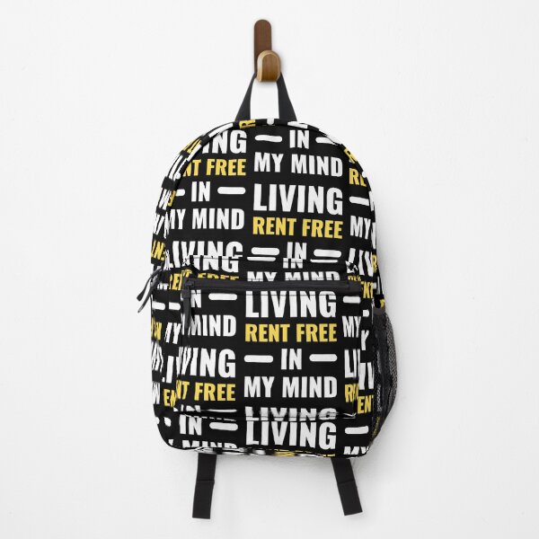 Item preview, Living Rent Free In My Mind Bold Typography Funny Quote designed and sold by Akkhay.