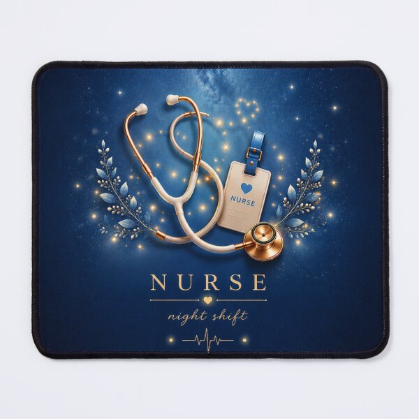 Item preview, Night Shift Nurse – Blue Moon & Stethoscope Aesthetic designed and sold by HO•Designs.