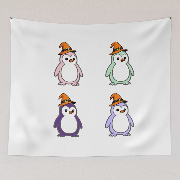 Item preview, Halloween Penguin Quartet | Clean Vector Mascot Set 3 designed and sold by Pippo-Penguin.