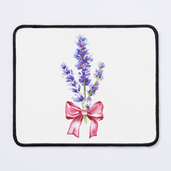 Item preview, Lavender & Pink Bow Watercolor Coquette Preppy Floral Art designed and sold by art-tee-ua.