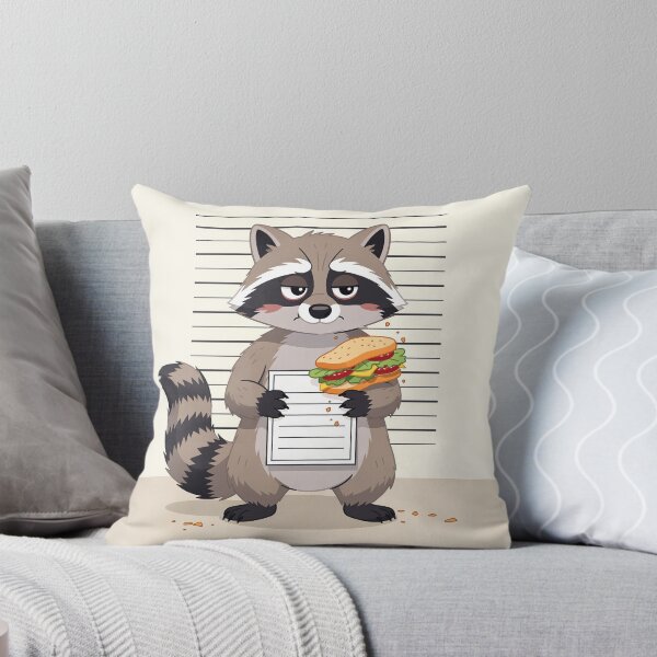 Item preview, Raccoon Thief Police Mugshot Lineup Cartoon Art designed and sold by PictorialWhimsy.
