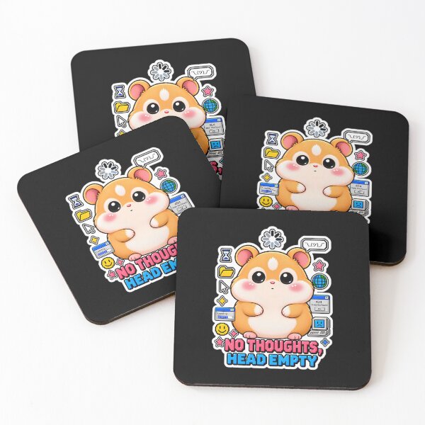 Item preview, No Thoughts Head Empty Hamster | Cute Y2K Meme Aesthetic designed and sold by Pick'n Quick.