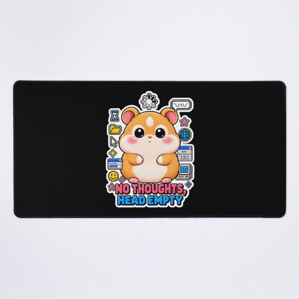 Item preview, No Thoughts Head Empty Hamster | Cute Y2K Meme Aesthetic designed and sold by Pick'n Quick.