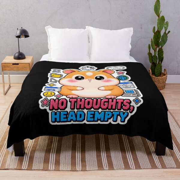 Item preview, No Thoughts Head Empty Hamster | Cute Y2K Meme Aesthetic designed and sold by Pick'n Quick.